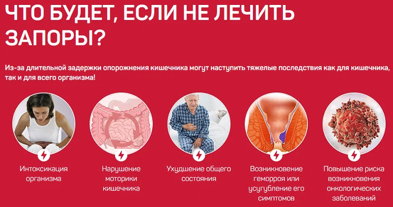 Что будет с организмом человека, если не лечить запоры