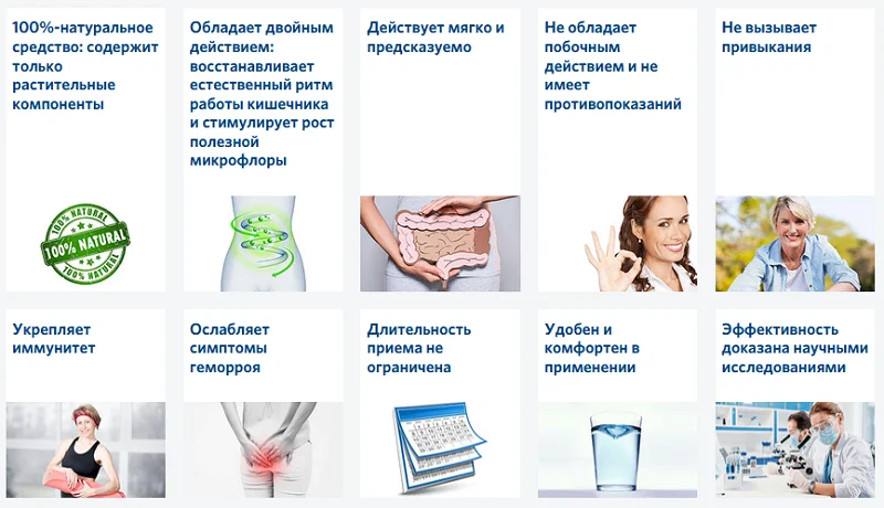 Основные преимущества Регулятор Про (Regulator Pro) препарата от запоров