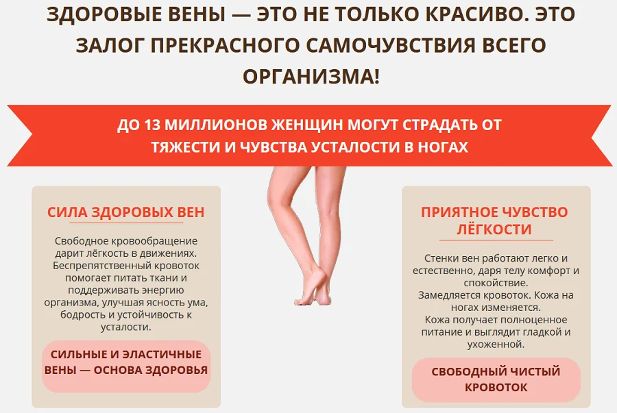Здоровые вены - это не только красиво. Это залог прекрасного самочувствия всего организма!
