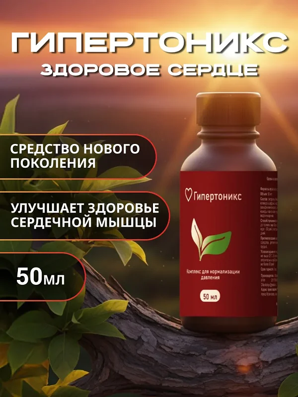 Гипертоникс капли от гипертонии - средство нового поколения!