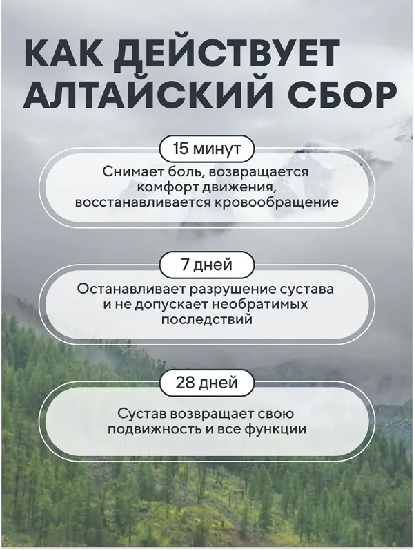 Как действует препарат Алтайский сбор крем для суставов на организм человека
