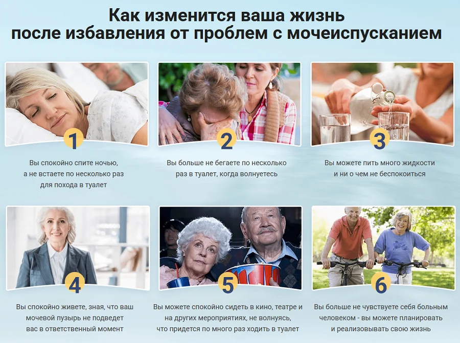 Как изменится Ваша жизнь после избавления от проблем с мочеиспусканием