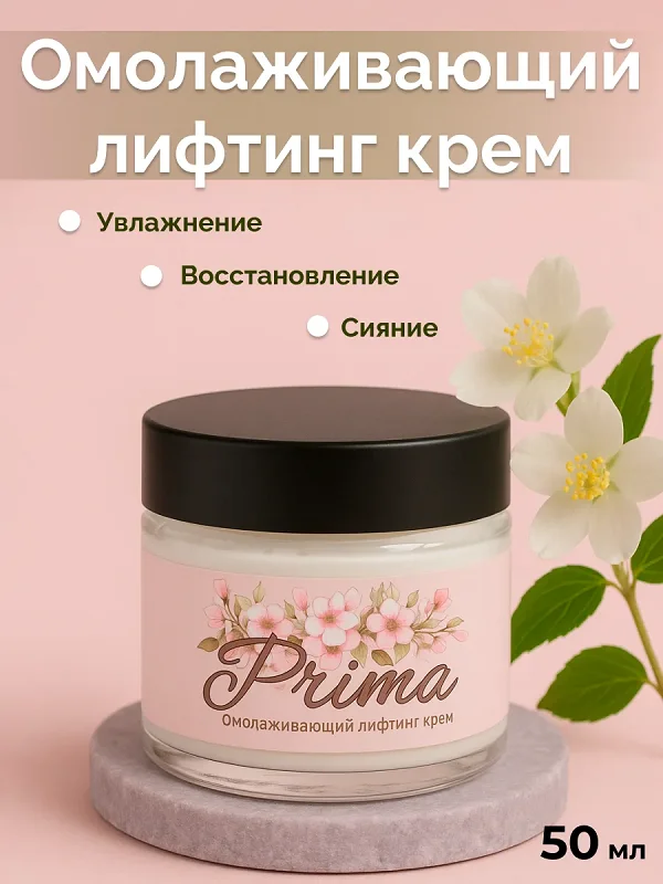 Омолаживающий лифтинг крем Prima (Прима) для лица от морщин
