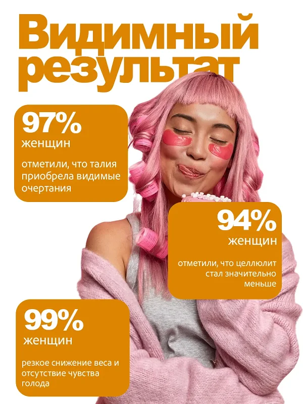 Видимый результат после применения препарата Keto Slim Forte для похудения