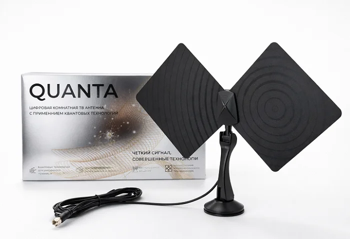 Антенна QUANTA (Кванта) - цифровая комнатная ТВ антенна с применением квантовых технологий