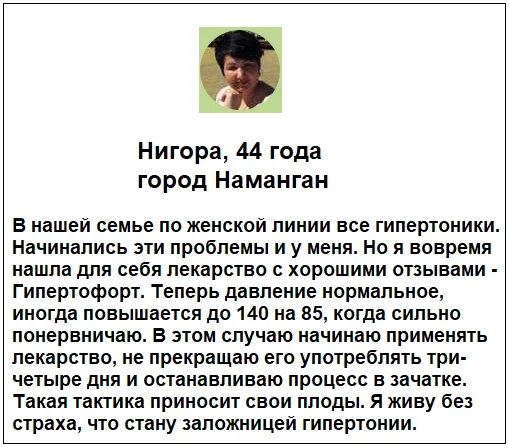 Отзывы реальных покупателей о препарате Гипертофорт капсулы от давления №4