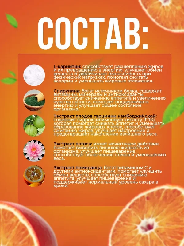 Состав препарата Редуфит капсулы для похудения
