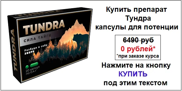 Купить препарат Тундра капсулы для повышения потенции для мужчин по акционной цене (гарантированная скидка)!