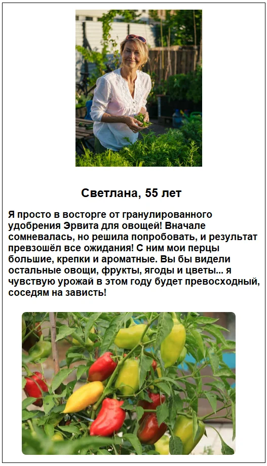 Отзывы реальных покупателей о средстве Эрвита комплексное минеральное удобрение №3